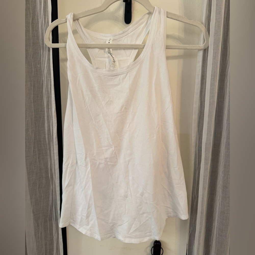Lululemon Crisp White Racerback Tank - Size 10 EUC